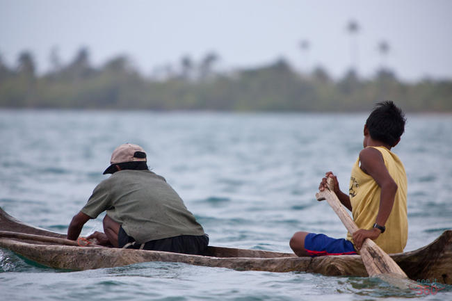 Dugout Canoe in the San Blas Islands Dugout Canoe in the San Blas Islands