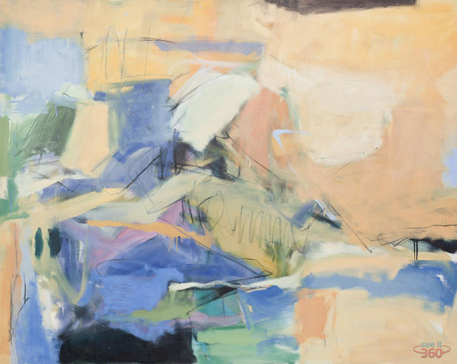 Clara Blalock Abstract Oil On Canvas - Image 3