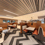 Bank of America Plaza Virtual Tour: Marketplace 600 Seating Area