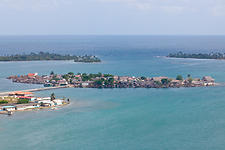 San Blas village from the sky