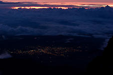 The town of Volcan, Panama at Night